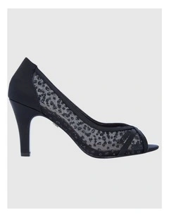 Flavia Heeled Shoes in Black Luster