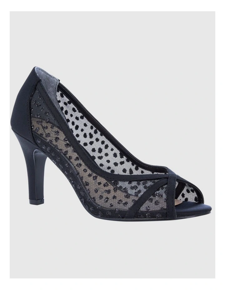Flavia Heeled Shoes in Black Luster image 2