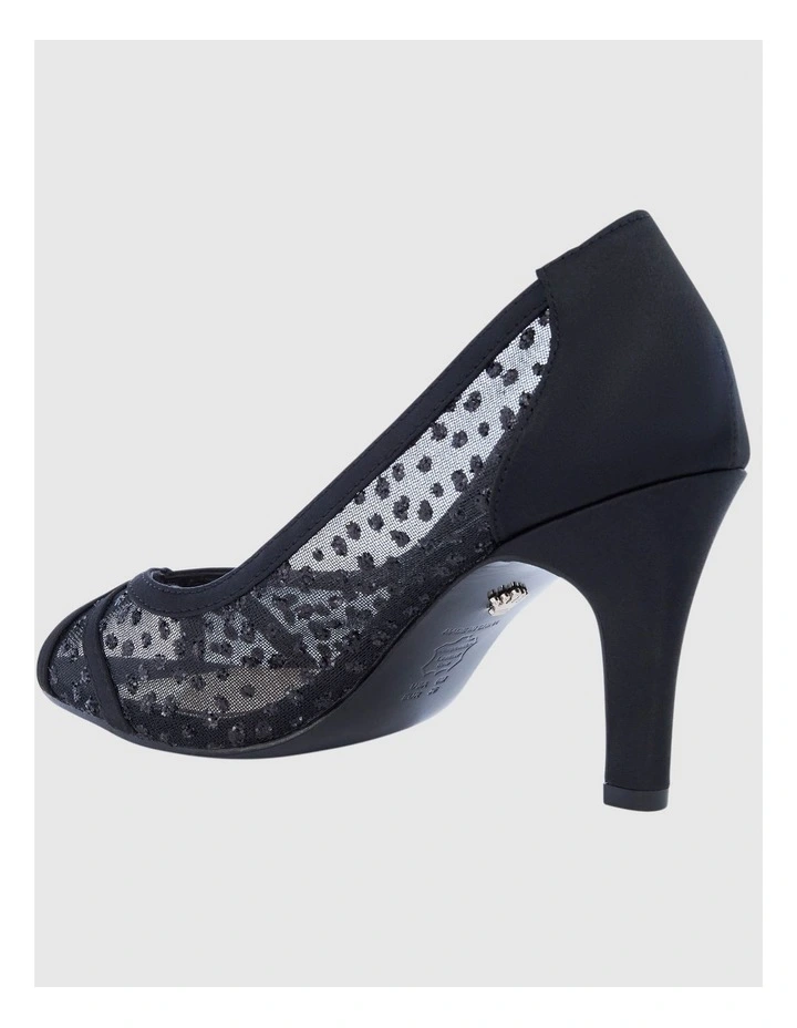 Flavia Heeled Shoes in Black Luster image 3
