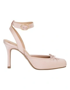 Vanessa Heeled Shoes in Blush Satin