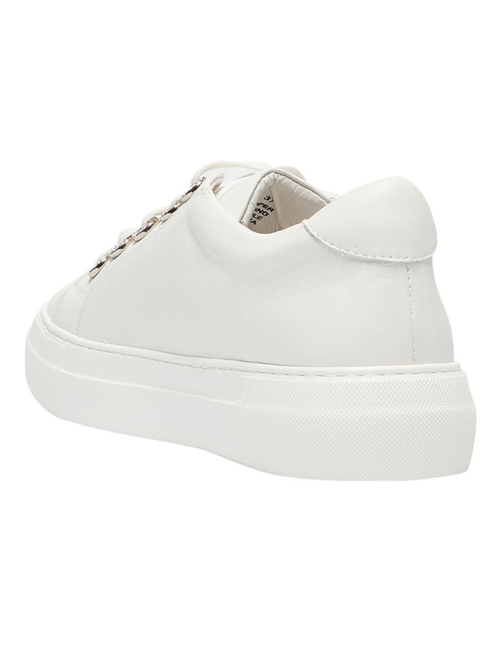 Prisila Leather Sneakers in White image 6