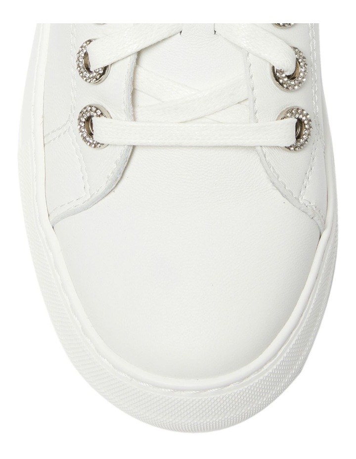 Prisila Leather Sneakers in White image 7
