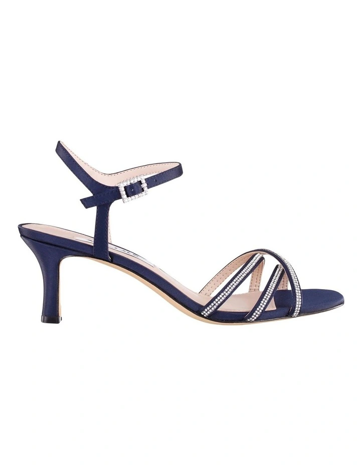Bobby Sandals in New Navy Luster Satin image 1
