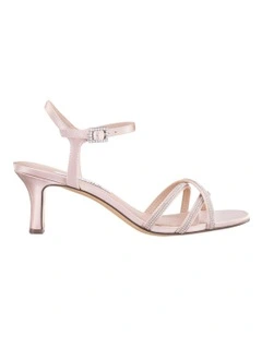 Bobby Sandals in Pearl Rose Satin