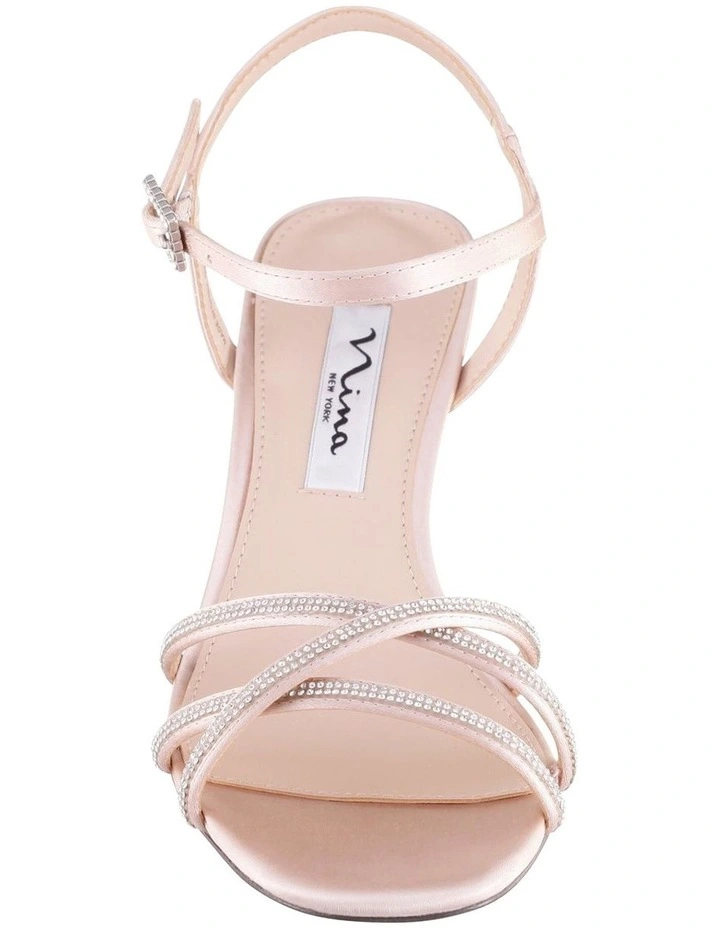 Bobby Sandals in Pearl Rose Satin image 3