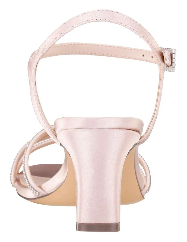Bobby Sandals in Pearl Rose Satin image 4