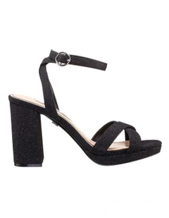 Shelia Sandals in Black Fantasy Net