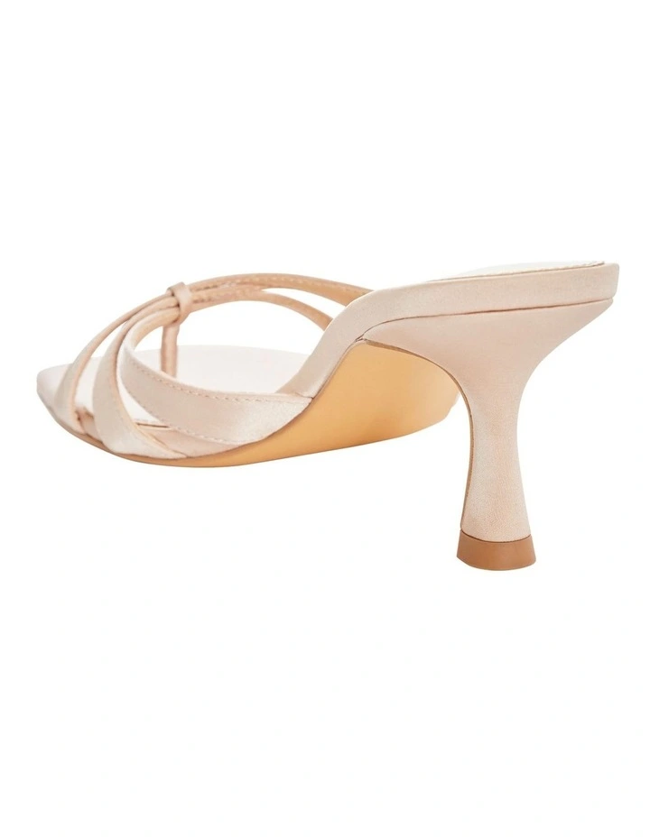 Bea Sandals in Champagne Satin image 3