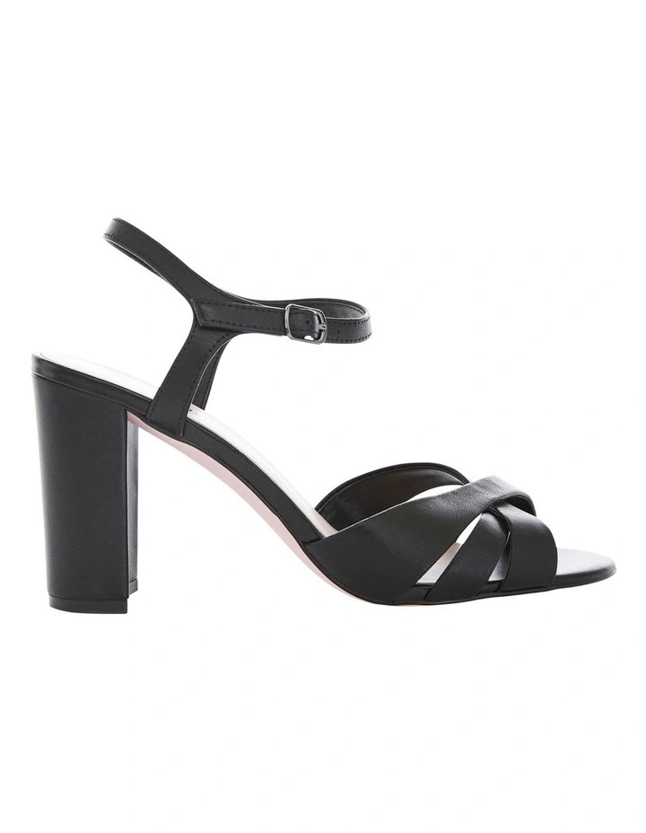 Audrey Sandals in Black Leather image 1