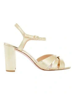 Audrey Sandals in Soft Gold Metallic