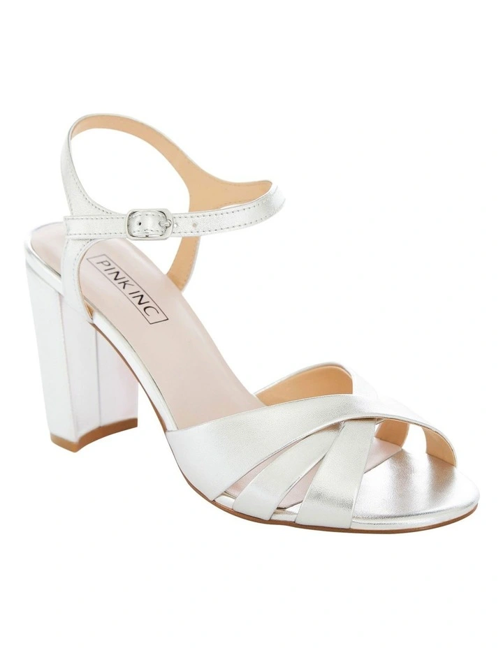 Audrey Sandals in Silver Metallic image 2