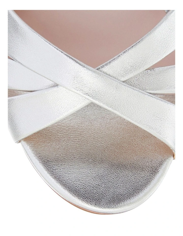 Audrey Sandals in Silver Metallic image 4