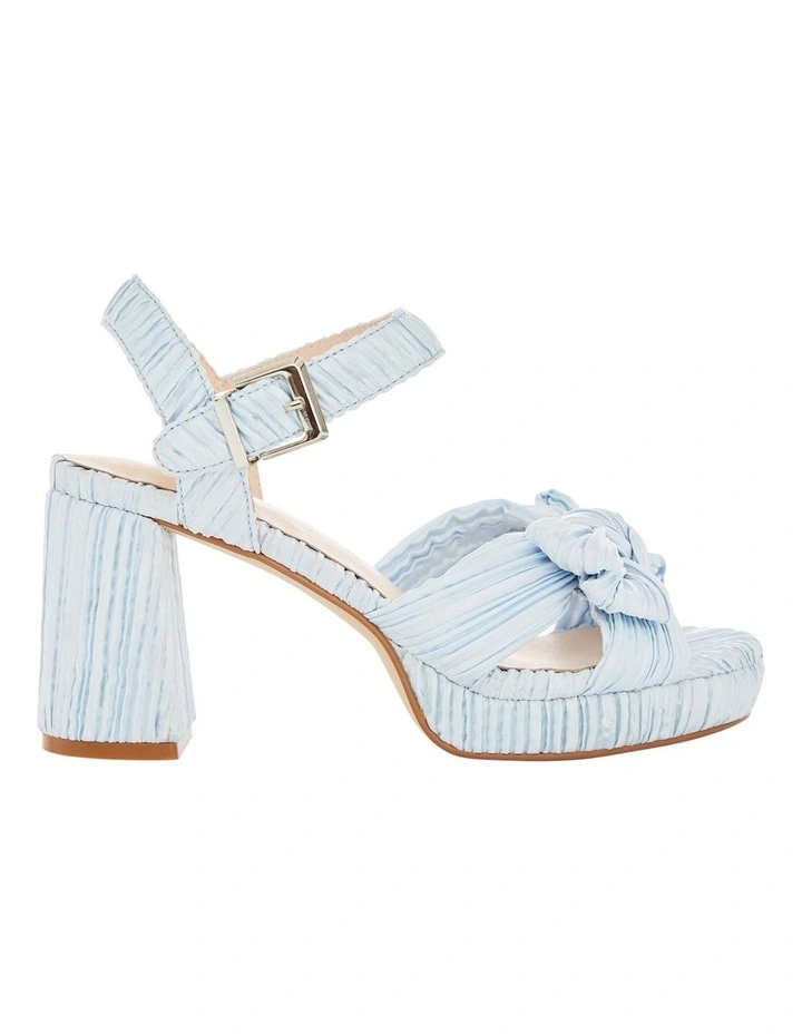 Sherbet Sandals in Pale Blue Pleat image 1