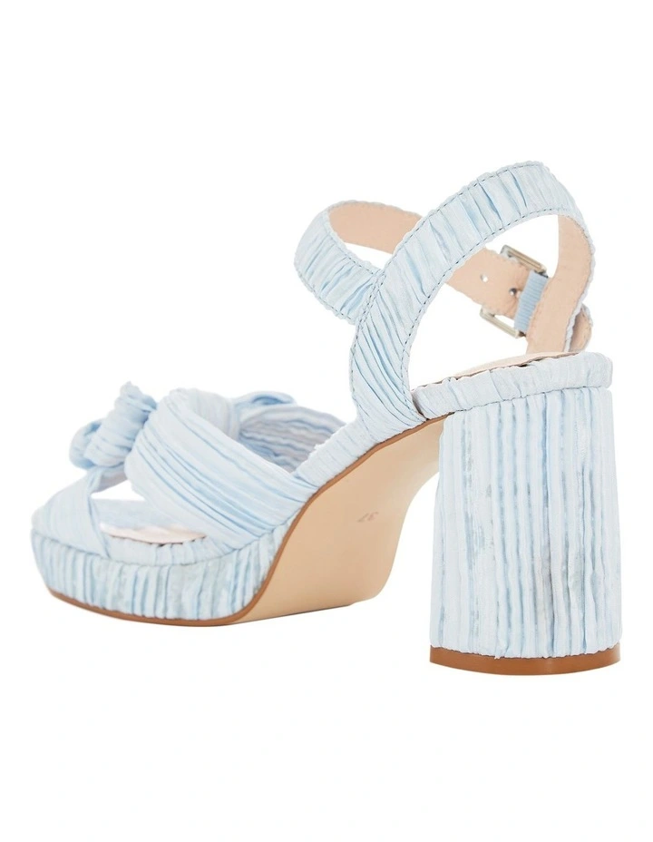 Sherbet Sandals in Pale Blue Pleat image 3