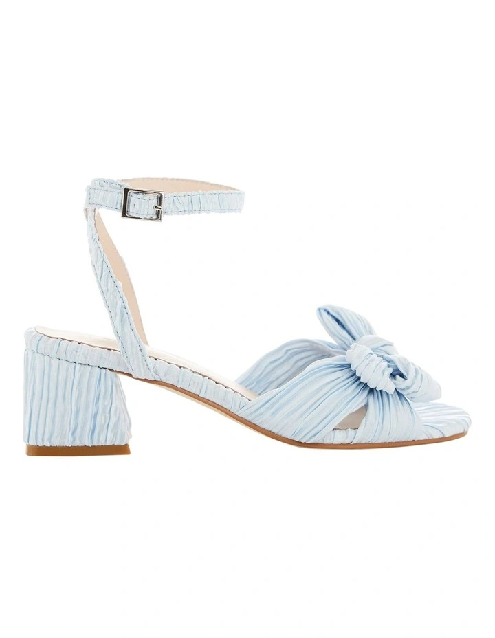 Tiara Sandals in Pale Blue Pleat image 1