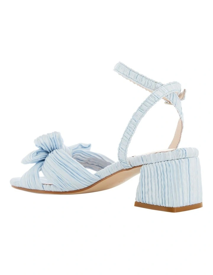 Tiara Sandals in Pale Blue Pleat image 3