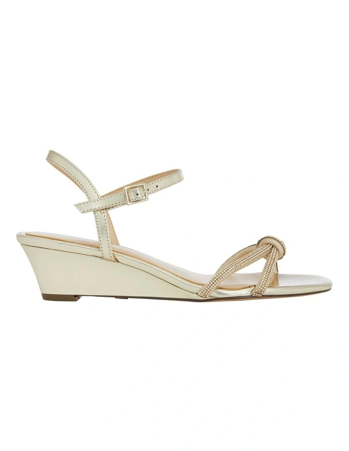 Valeria Sandals in Platino Luna Foil image 1