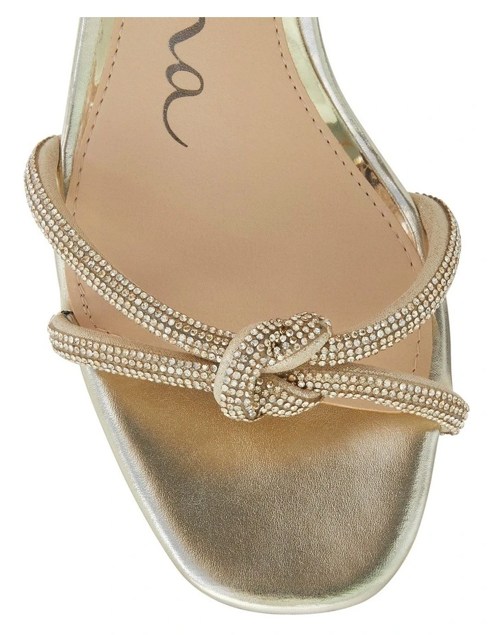 Valeria Sandals in Platino Luna Foil image 4