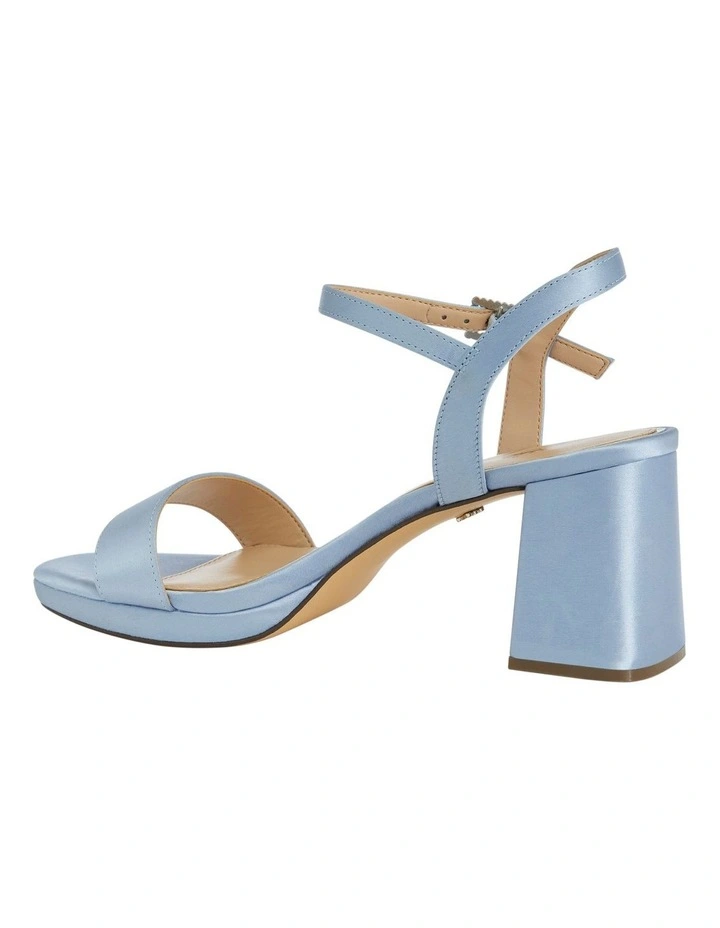 Berg Sandals in Icy Blue Satin image 3