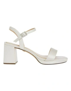 Berg Sandals in Ivory Satin