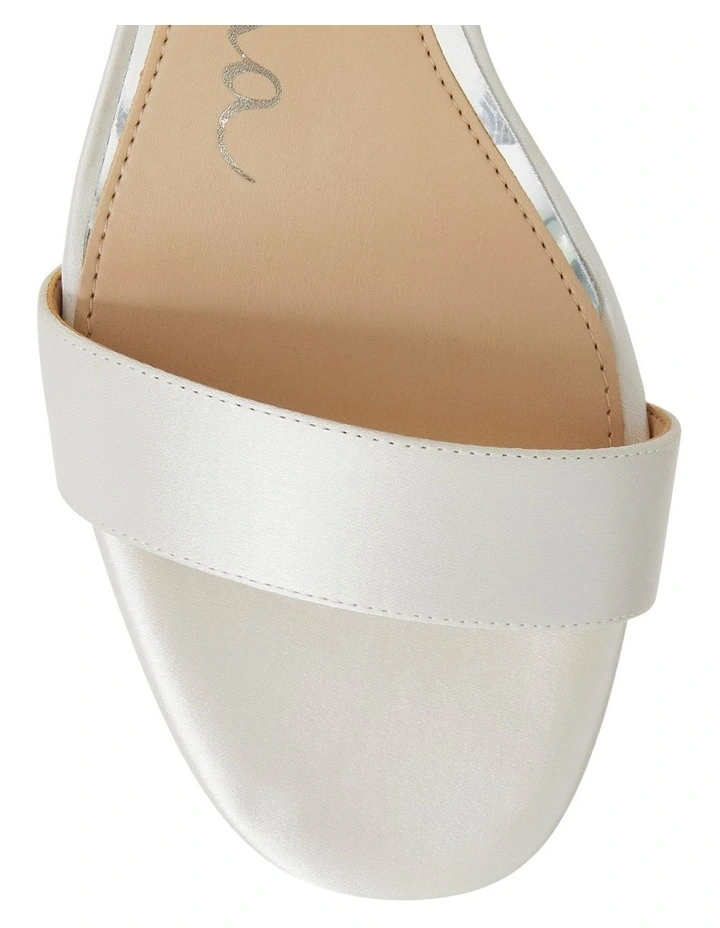 Berg Sandals in Ivory Satin image 4