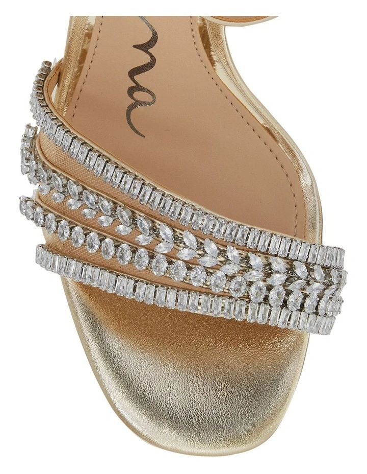 Agitha Sandals in Platino Metal Glaze image 4