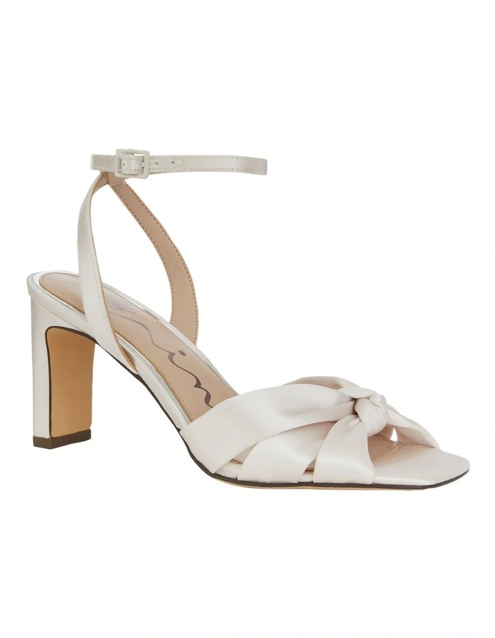 Autumn Sandals in Ivory Crystal Satin image 2