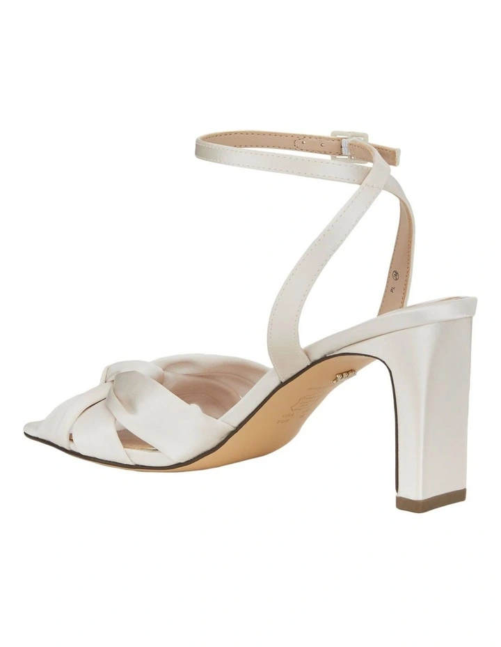 Autumn Sandals in Ivory Crystal Satin image 3