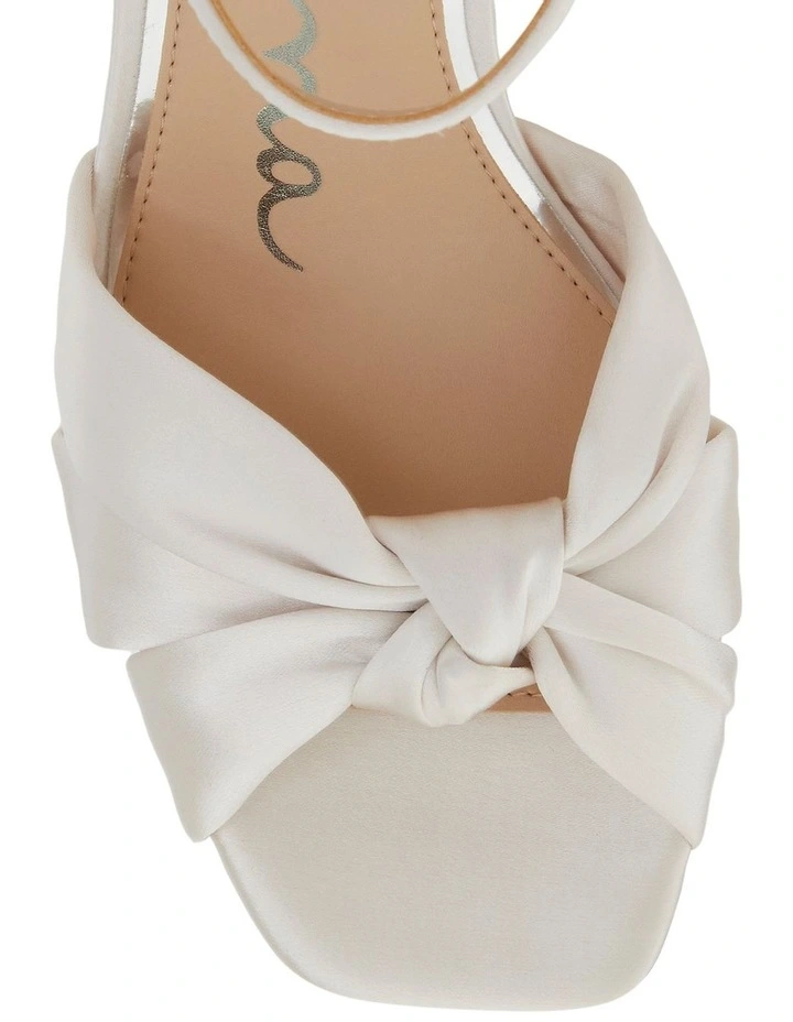 Autumn Sandals in Ivory Crystal Satin image 4