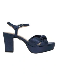 Floren Sandals in Navy Disco Suedette