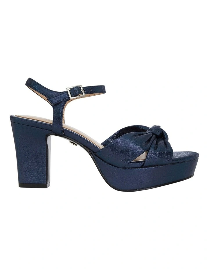 Floren Sandals in Navy Disco Suedette image 1