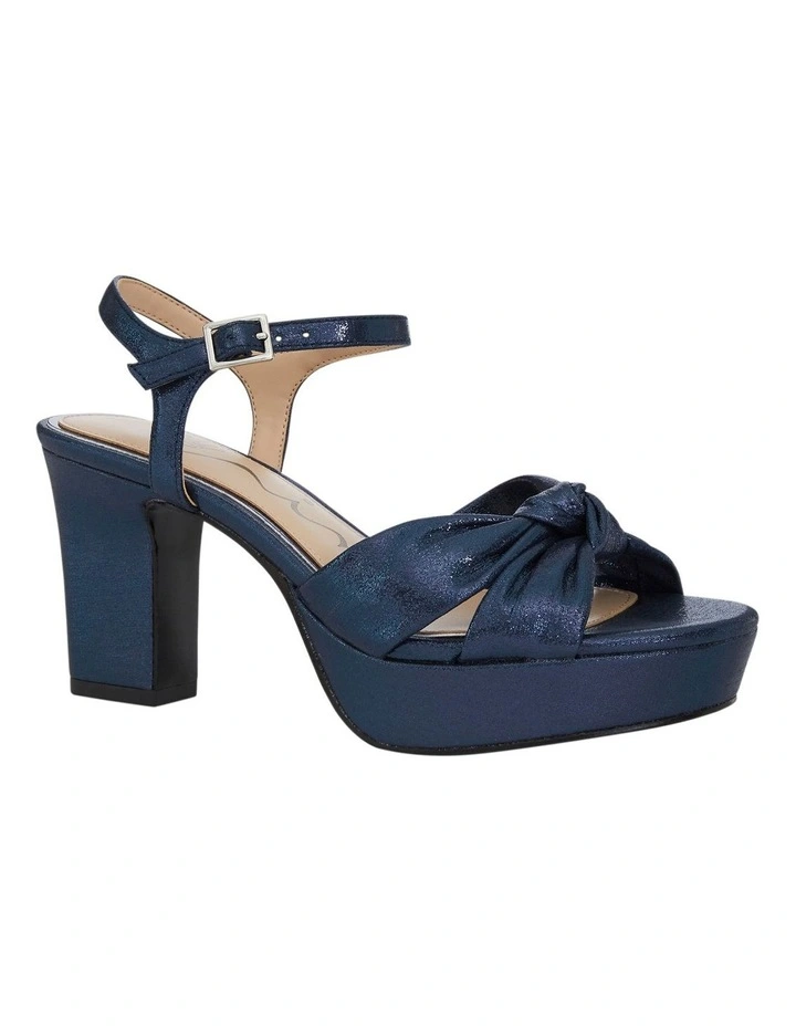 Floren Sandals in Navy Disco Suedette image 2