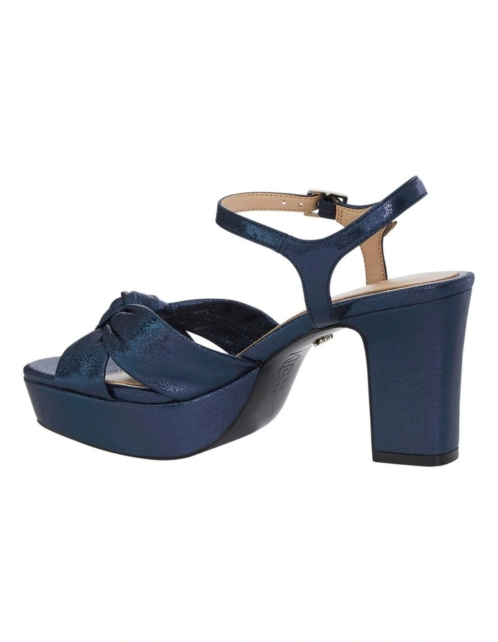 Floren Sandals in Navy Disco Suedette image 3