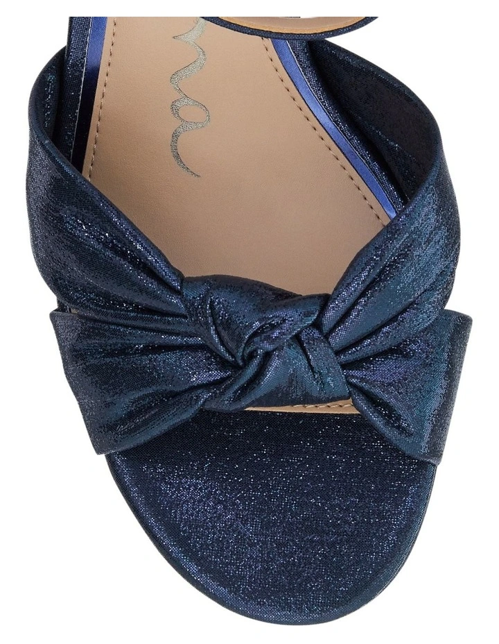 Floren Sandals in Navy Disco Suedette image 4