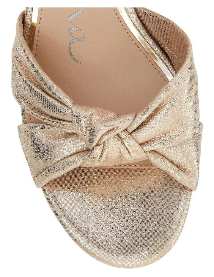 Floren Sandals in Platino Disco Suedette image 4