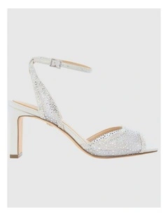 Agnus Sandals in Silver Shimmer Mesh