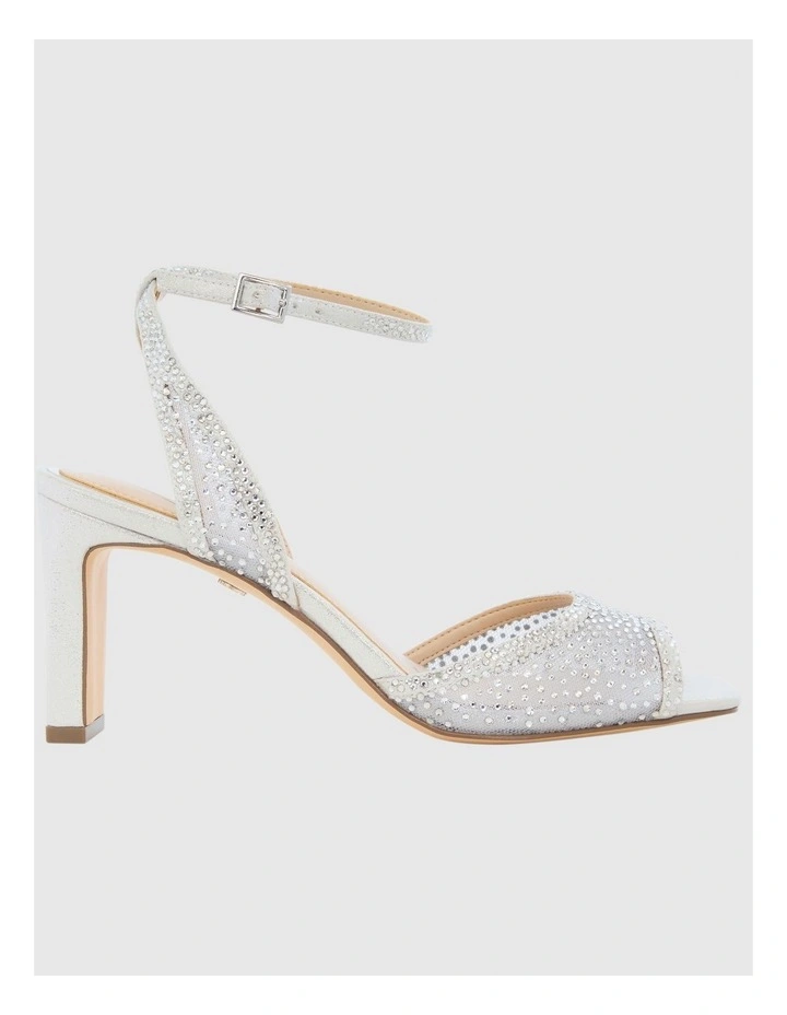 Agnus Sandals in Silver Shimmer Mesh image 1
