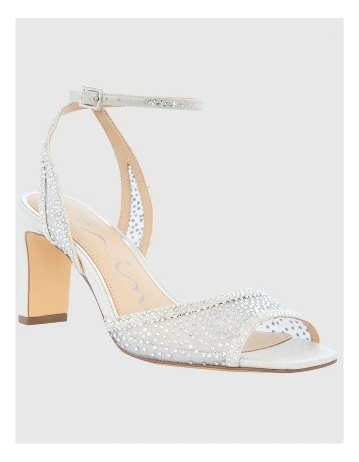 Agnus Sandals in Silver Shimmer Mesh image 2