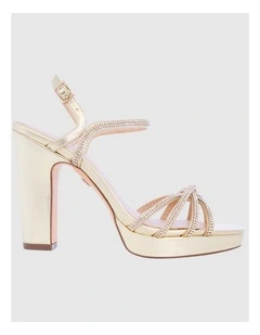 Sybel Sandals in Platino Metal Glaze