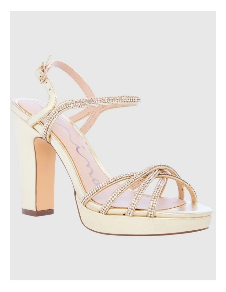 Sybel Sandals in Platino Metal Glaze image 2