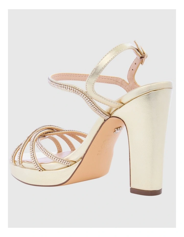 Sybel Sandals in Platino Metal Glaze image 3