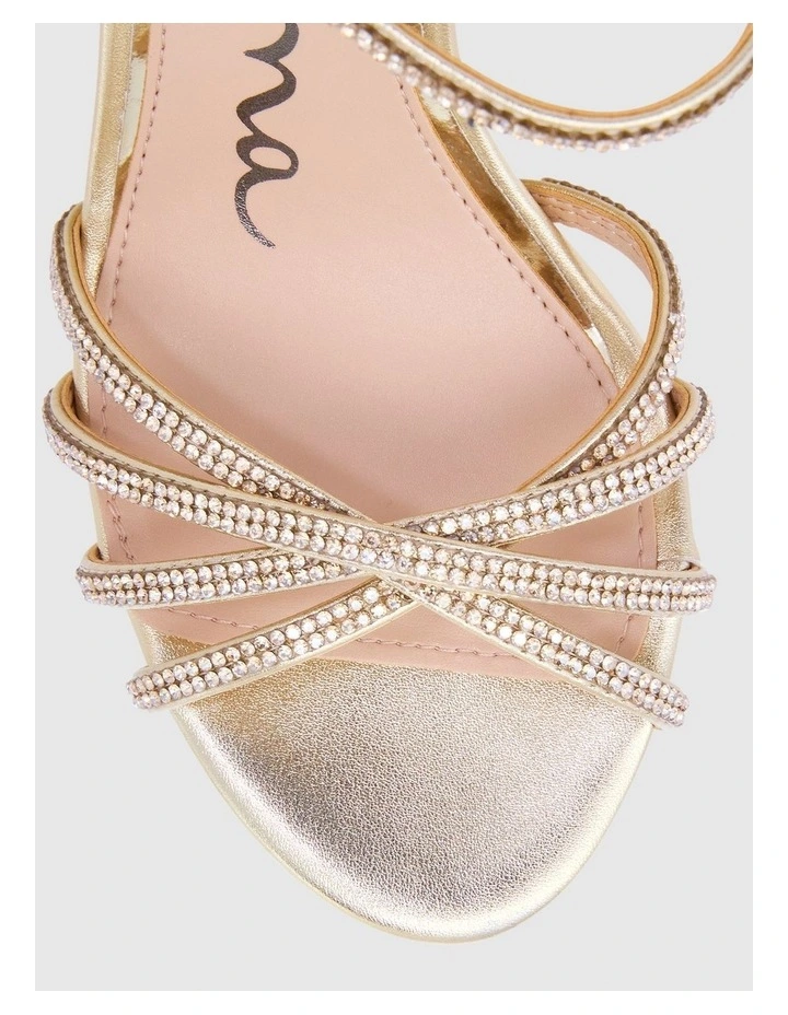 Sybel Sandals in Platino Metal Glaze image 4