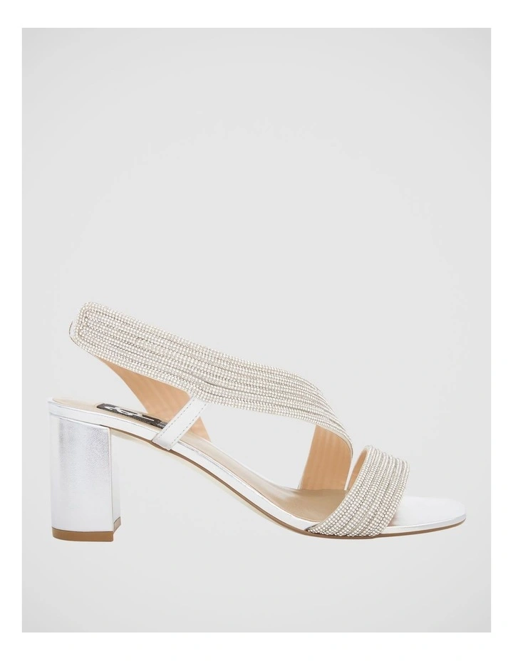 Aralyn Heeled Sandals in Silver image 1