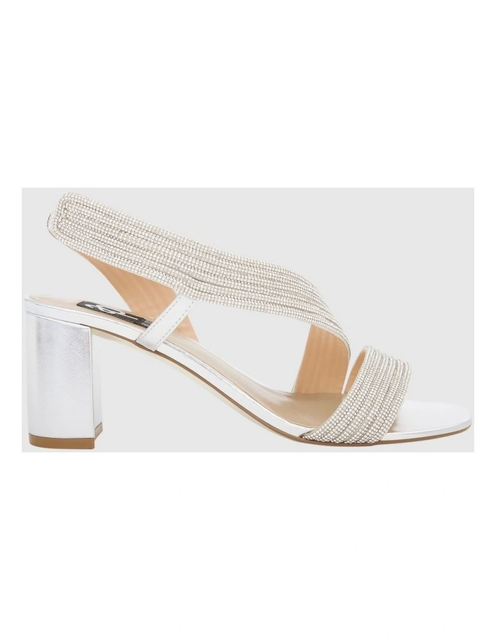 Aralyn Heeled Sandals in Silver image 1