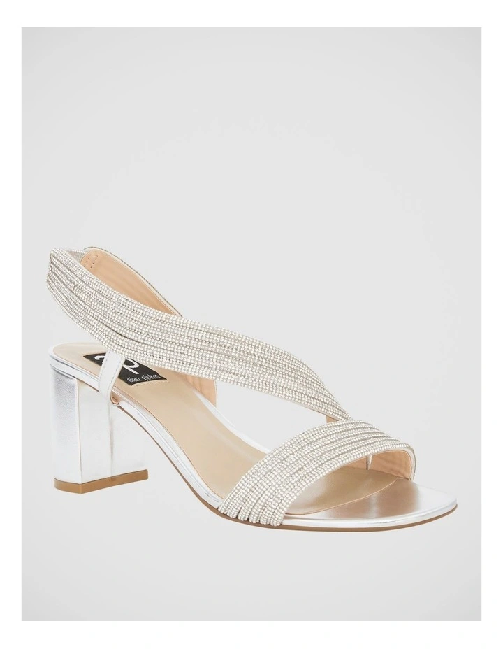 Aralyn Heeled Sandals in Silver image 2