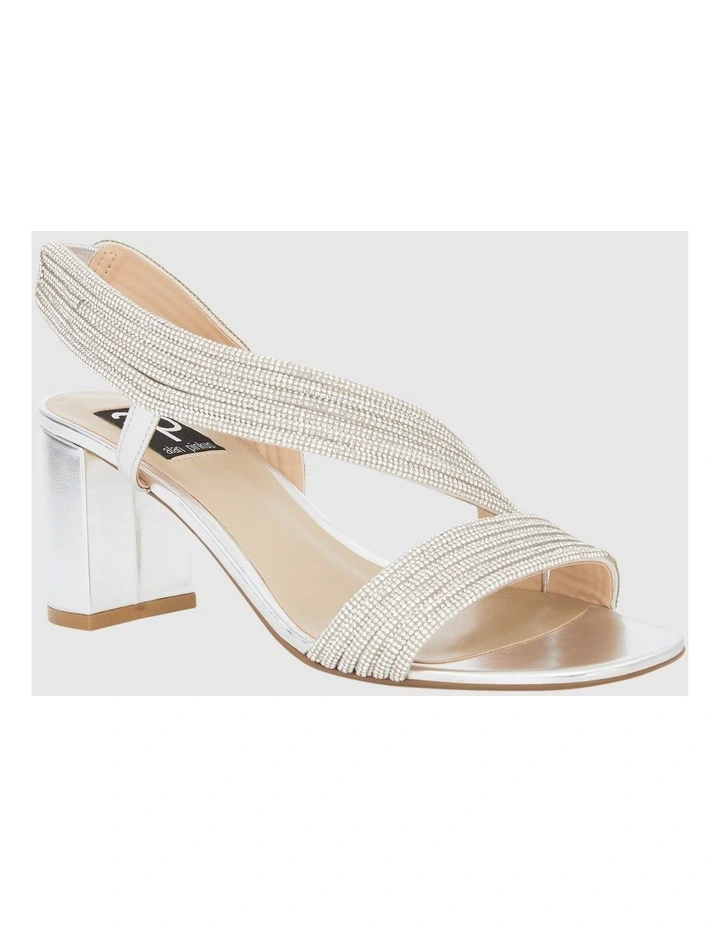Aralyn Heeled Sandals in Silver image 2