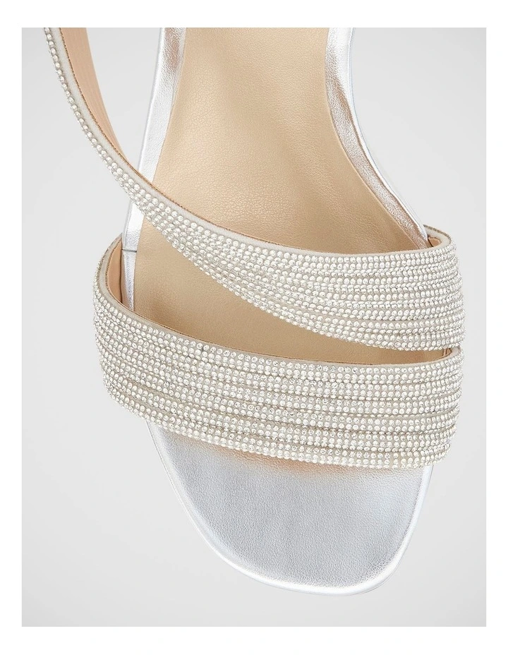 Aralyn Heeled Sandals in Silver image 4