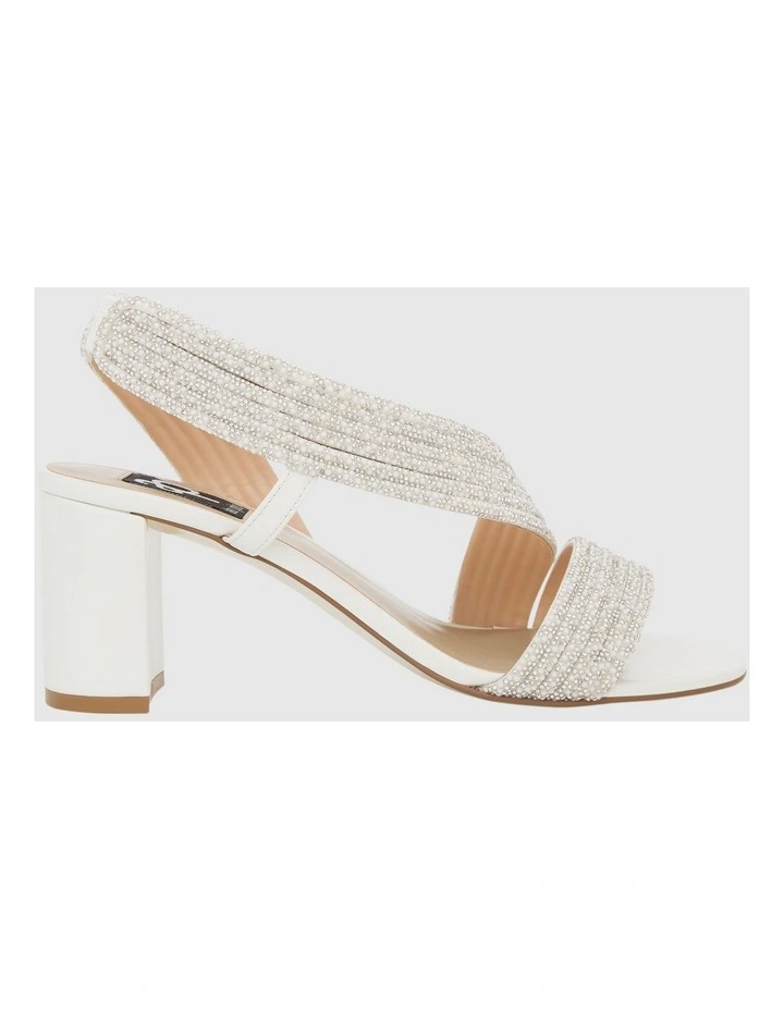 Aralyn Sandals in White Pearl image 1
