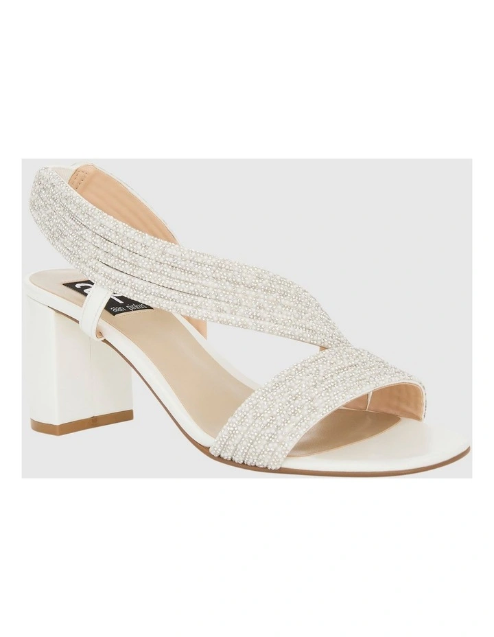 Aralyn Sandals in White Pearl image 2