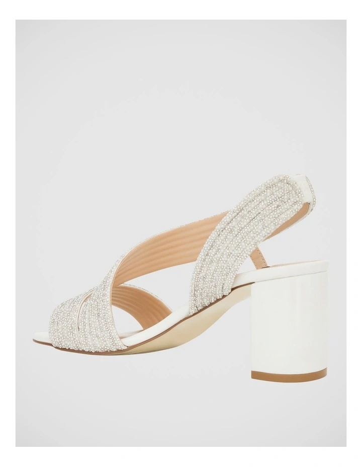 Aralyn Sandals in White Pearl image 3